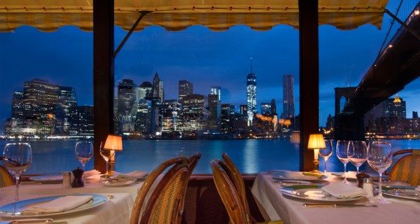 The river café restaurant New York City Skyline Vie