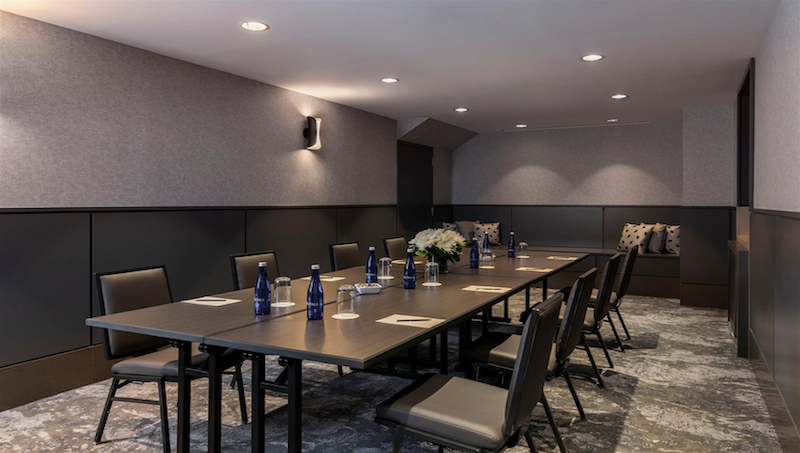 Compact meeting room at Thompson Central Park Hotel NYC, ideal for interviews or one-on-one meetings minton thompson central park new york 1