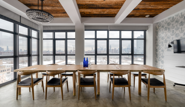 Corporate and social event spaces at Wythe Hotel NYC offering flexible layouts, catering and skyline backdrops