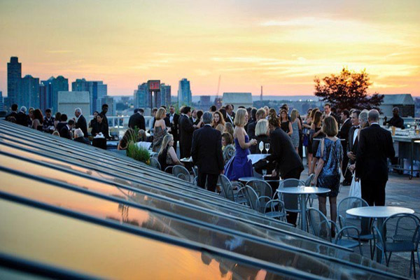 Rooftop venues nyc Cocktail party at Tribeca Rooftop