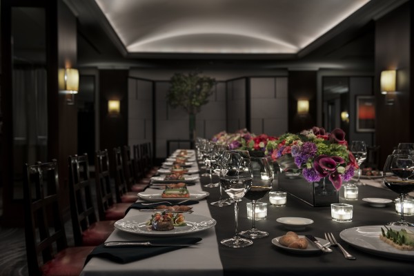 Nyc venues Daniel's Private Dining Room- Long Table with Main Courses