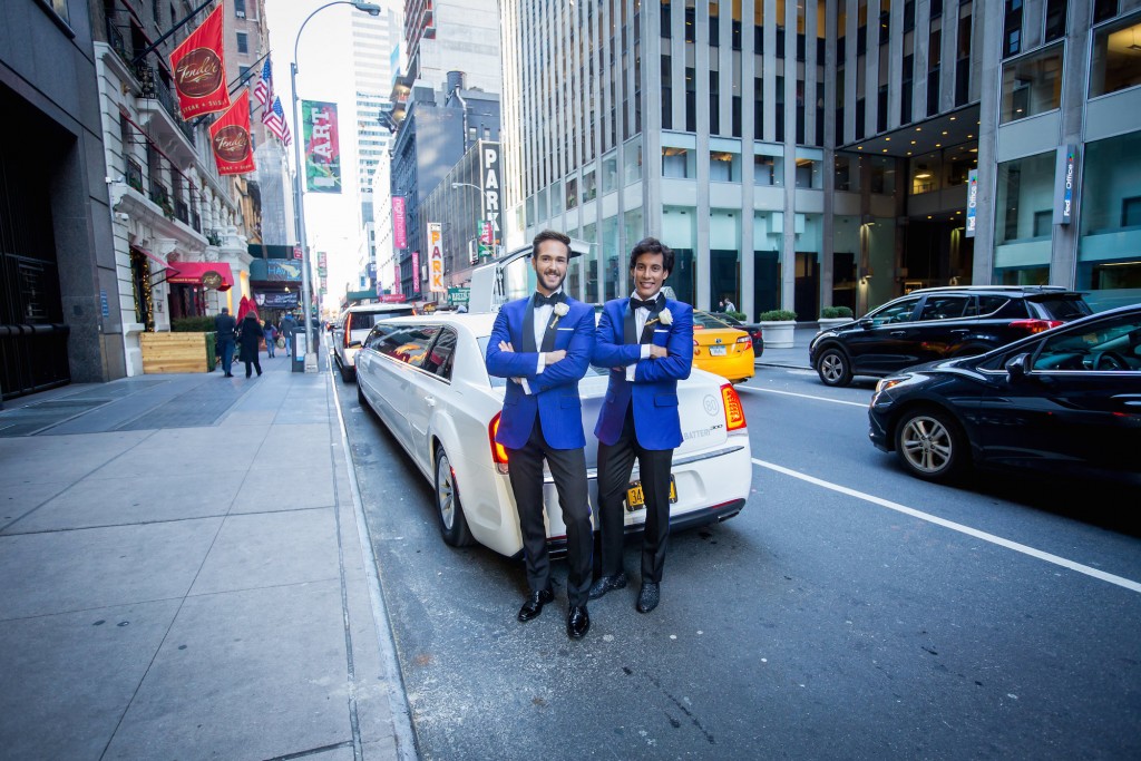 Venue finding nyc Wedding party toured the streets of New York