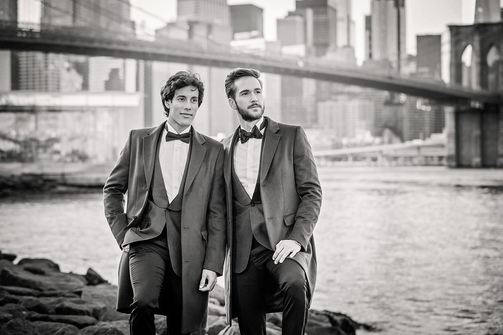 Alejandro and Javier wedding photos in Brooklyn Bridge Park