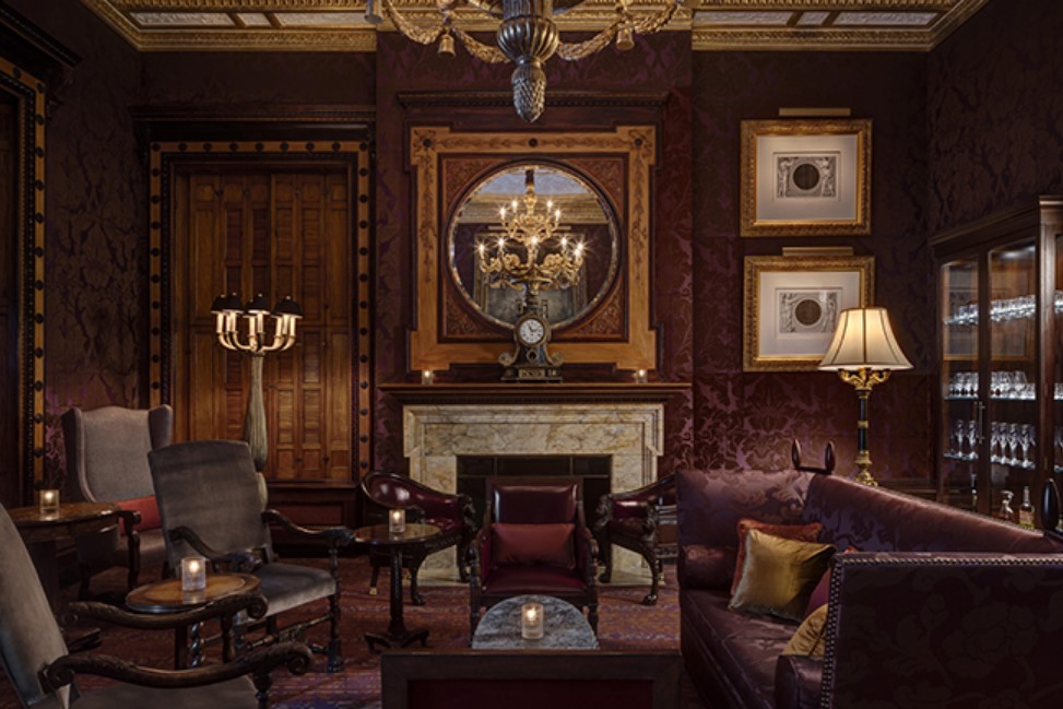 One of the best cozy winter hotel bars in NYC: Rarities at Lotte New York Palace