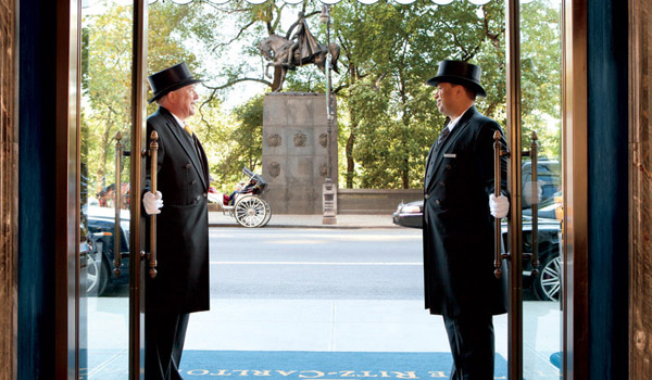 Ritz-Carlton Central Park Front-Entrance-Doormen New York
