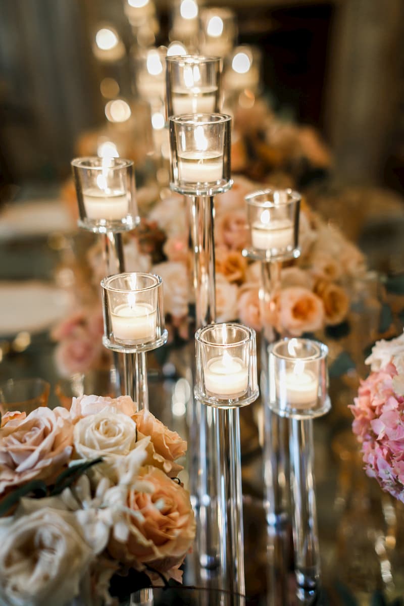 Candelabra Centerpiece Luxury Wedding NYC