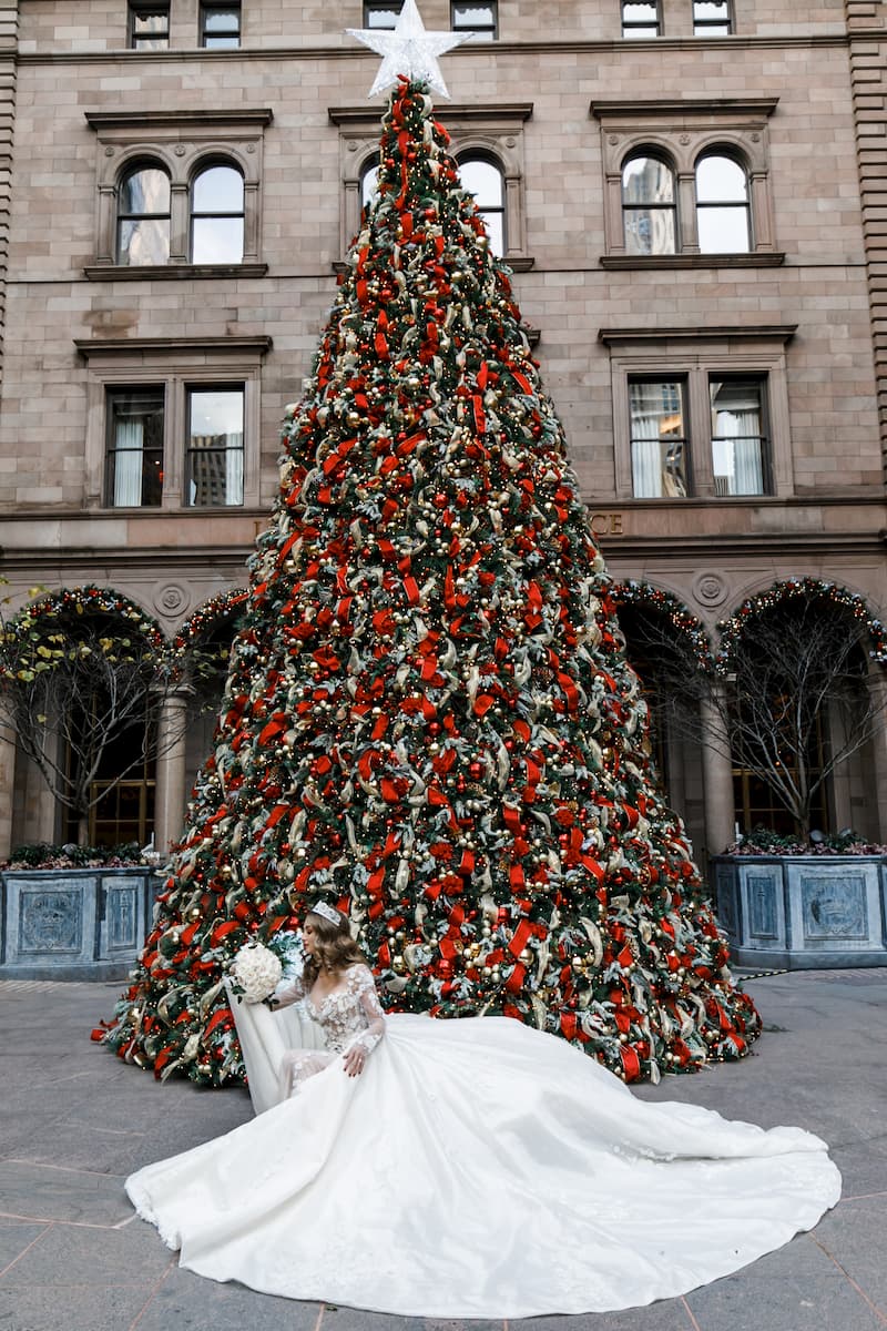 christmas dream wedding in NYC