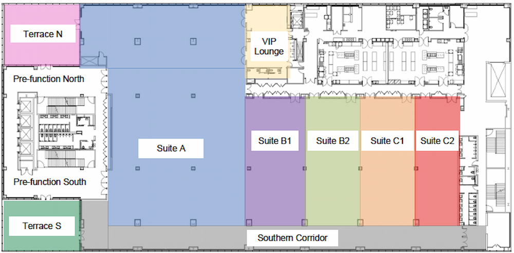 Suite A, B, and C The Glasshouse Green Rooms Suite A Suite B Suite C